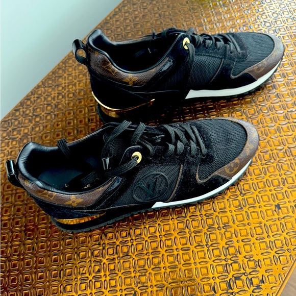 Louis Vuitton Run Away Suede Monogram Sneakers - Picture 1 of 3